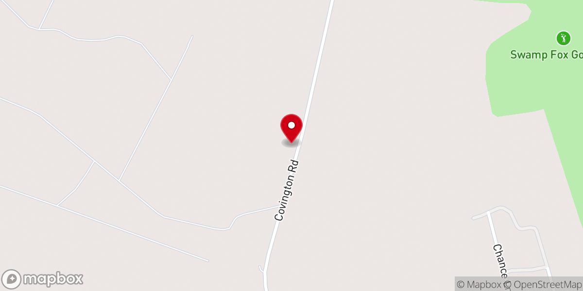 Map showing location of Black River Missionary Baptist Church