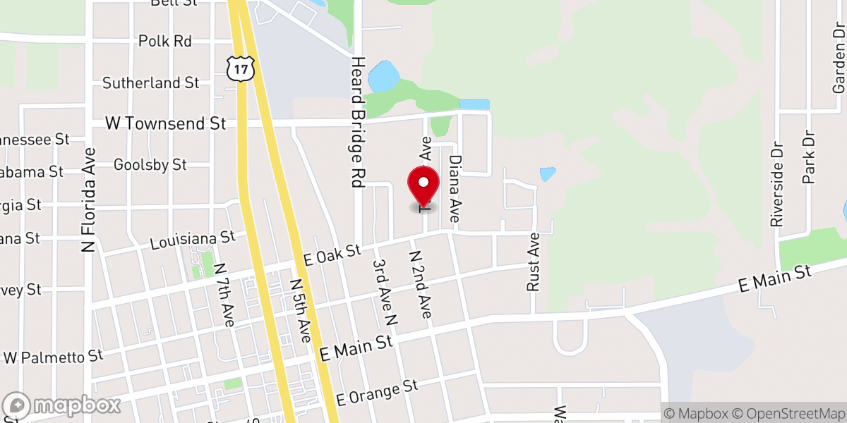 Map showing location of Real Life Community Church Inc