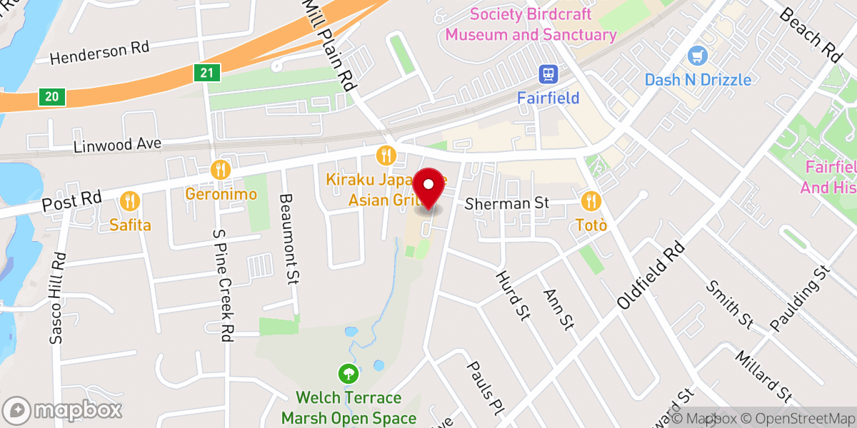 Map showing location of St. Thomas Aquinas Catholic School