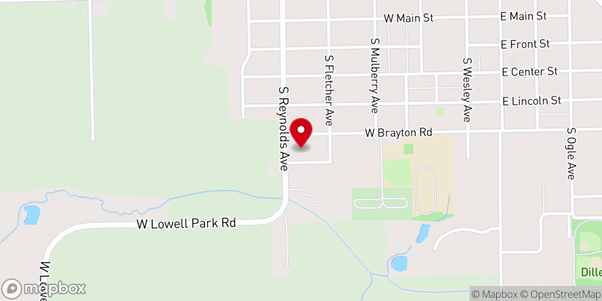 Map showing location of Mt Morris Loaves & Fish