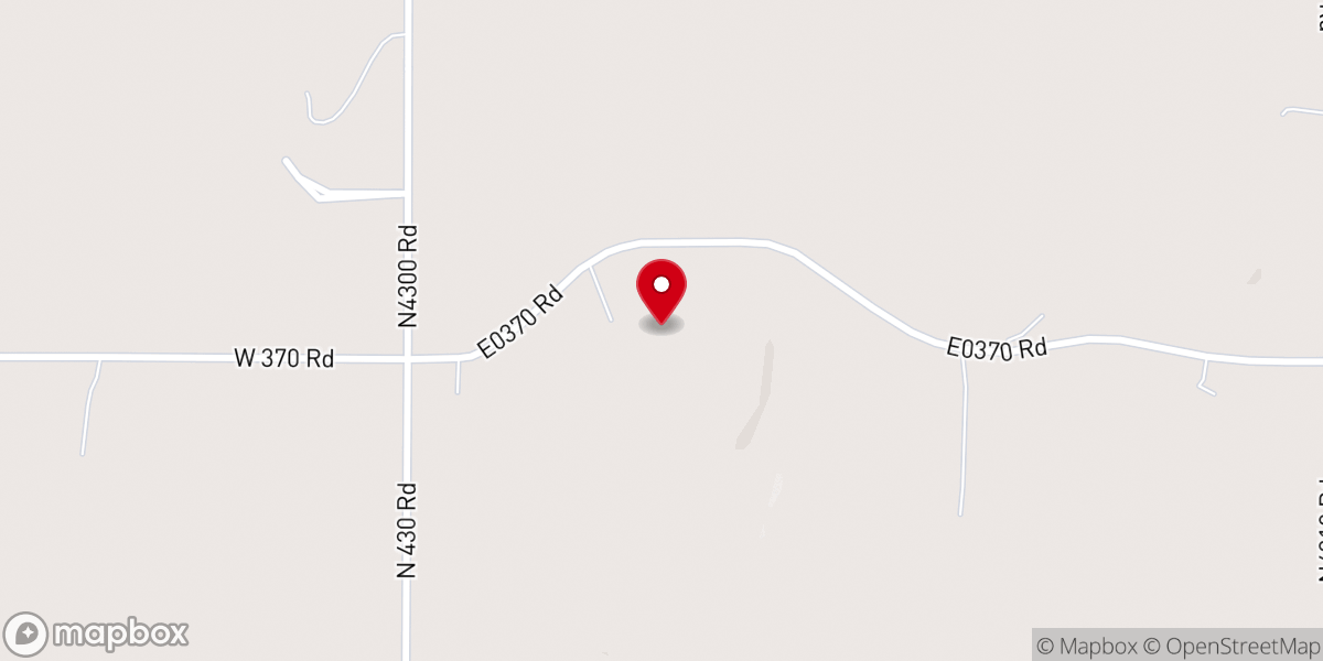Map showing location of Pleasant Hope Church