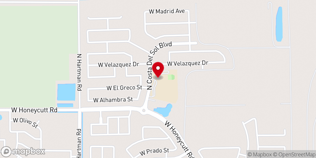 Map showing location of Comunidad El Olivo
