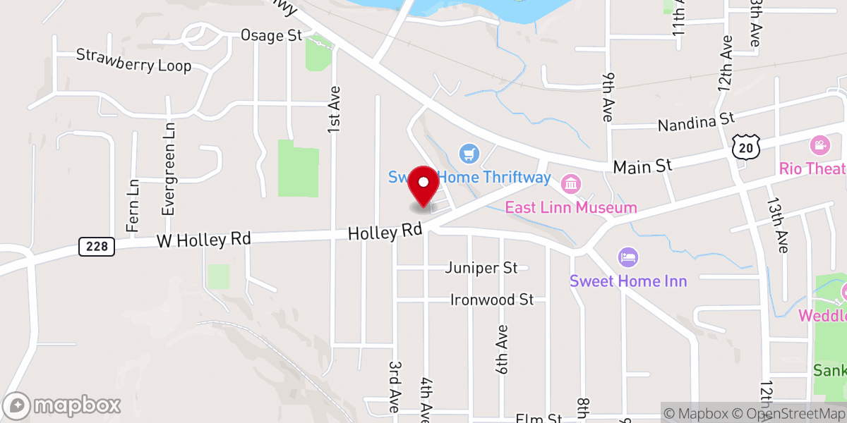 Map showing location of Sweet Home Seventh-day Adventist Church