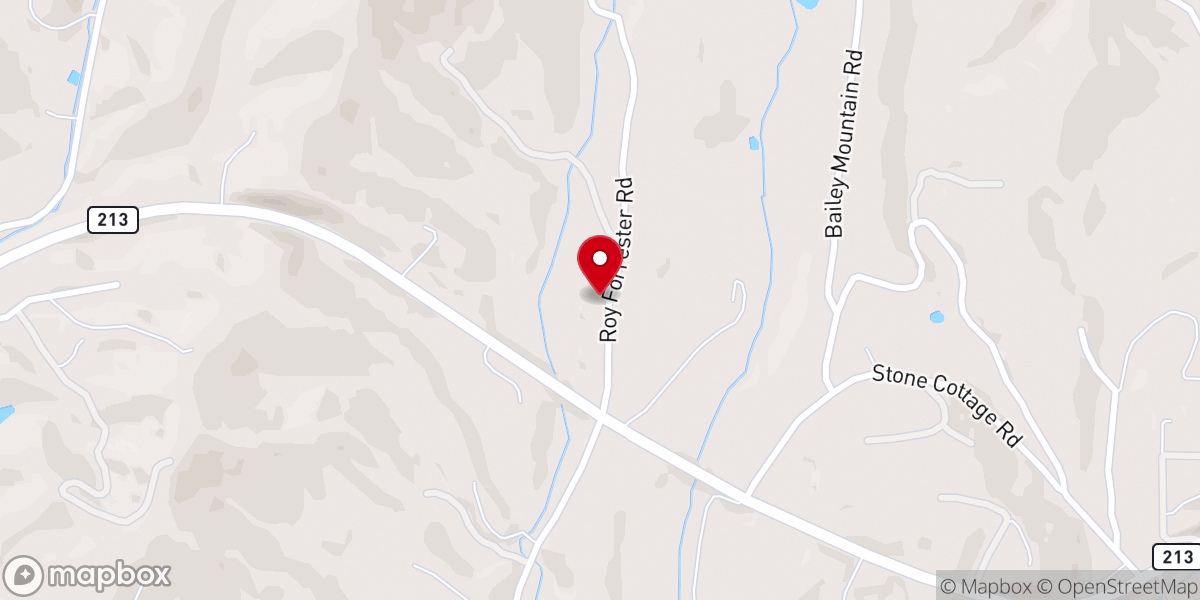 Map showing location of French Broad Baptist Association