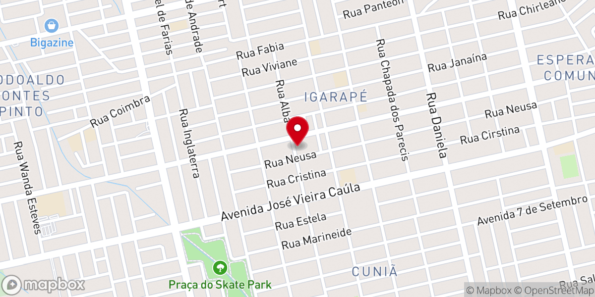Map showing location of Comunidade Nossa Senhora de Nazaré