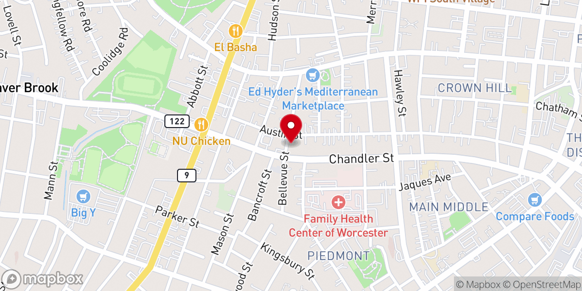 Map showing location of Jesus Power Assembly Of God Church
