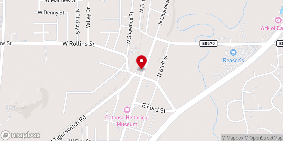Map showing location of Lighthouse Worship Center
