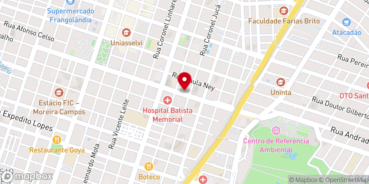 Map showing location of Convenção das Igrejas Batistas Unidas do Ceará - CIBUC