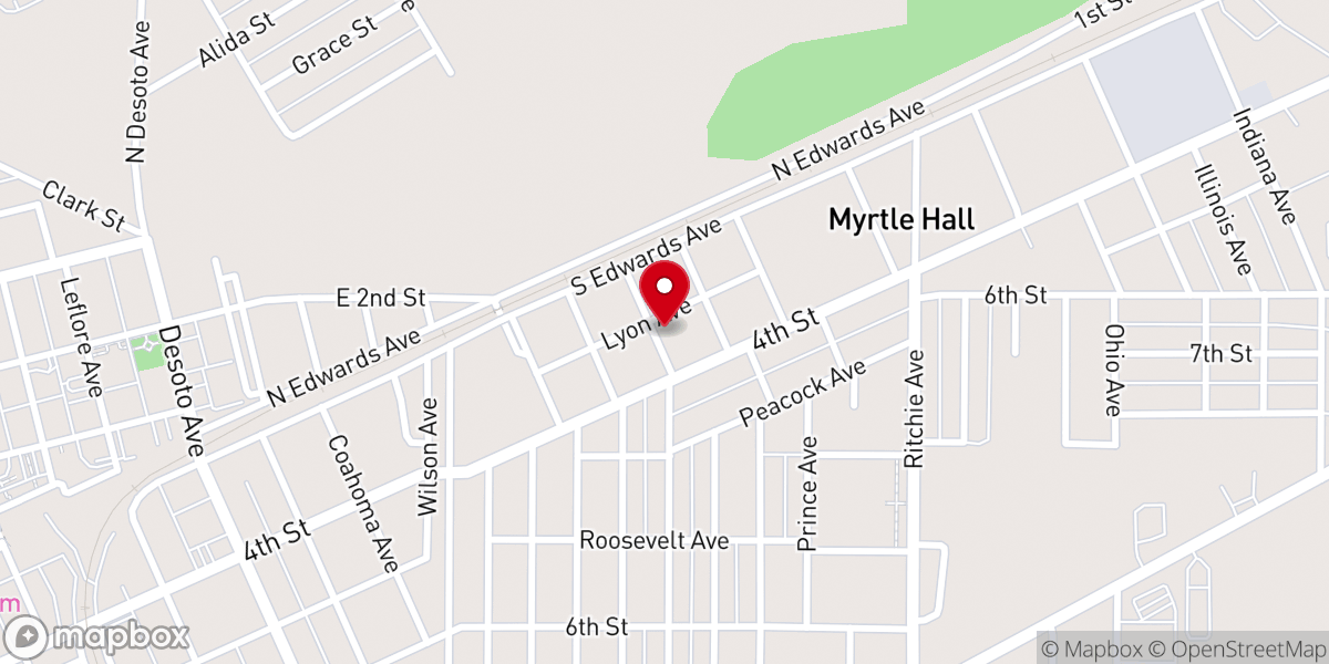 Map showing location of King's Temple MB Church
