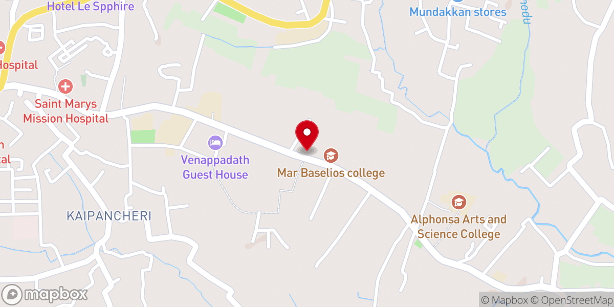 Map showing location of St. Thomas Syro-Malankara Catholic Cathedral, Sultan Bathery