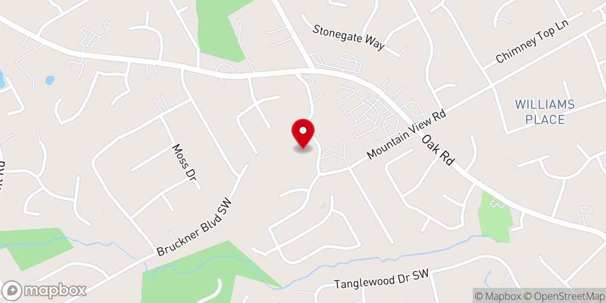 Map showing location of Mountain View Tabernacle