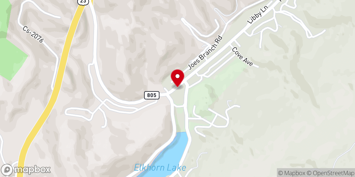 Map showing location of Emmanuel Baptist Church