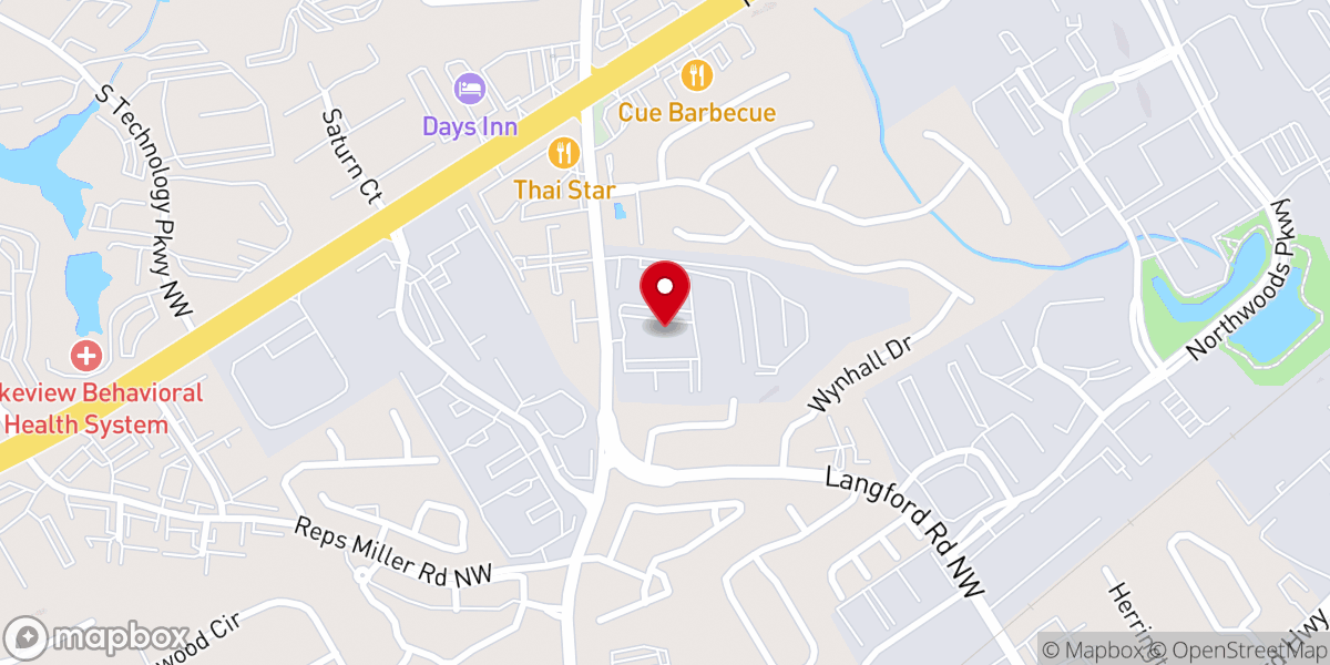 Map showing location of Citygate Atlanta Kingdom Center & Kairos Transformation Ministries