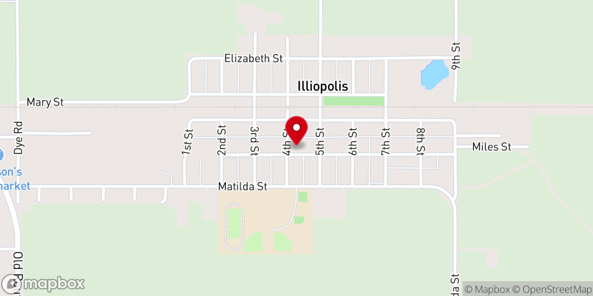 Map showing location of Resurrection Catholic Parish Church