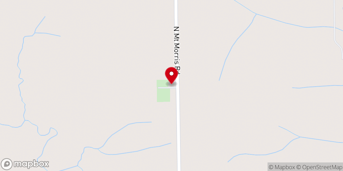 Map showing location of North Grove Christian Church