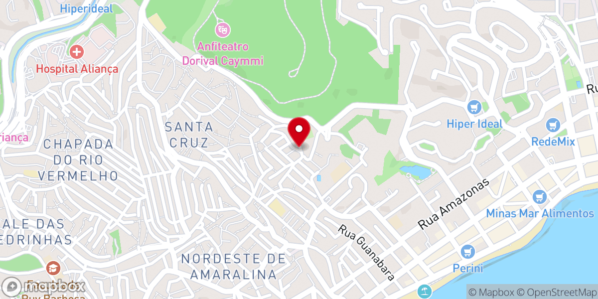 Map showing location of Assembleia de Deus em Salvador - Areal do Nordeste
