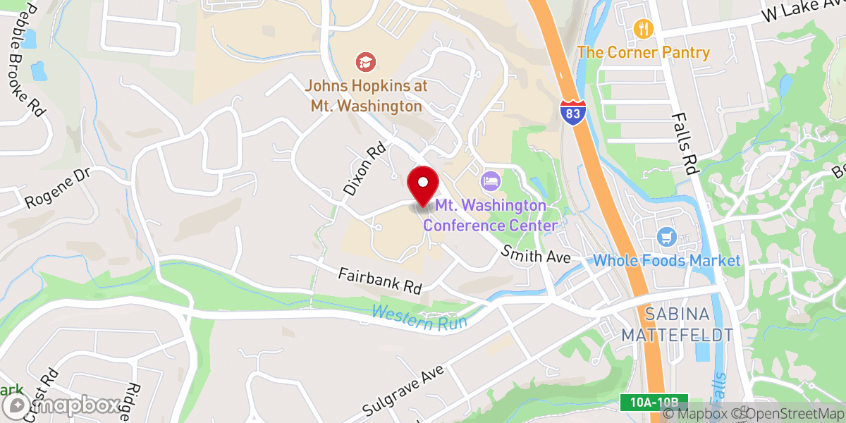 Map showing location of Mount Washington Presbyterian Church