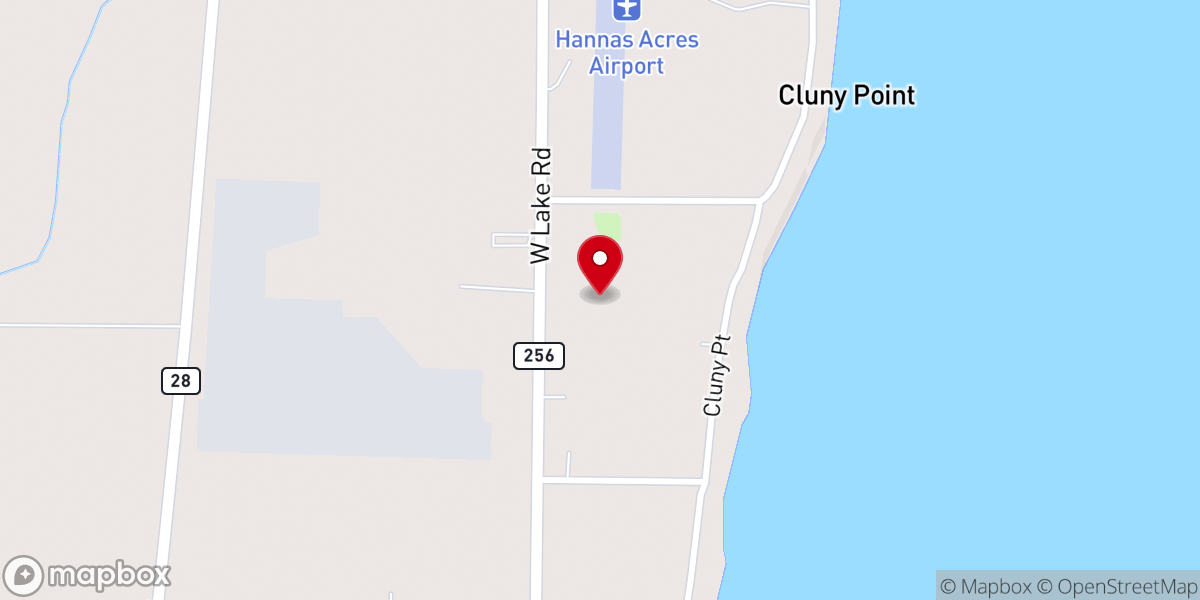 Map showing location of Faith Fellowship Church