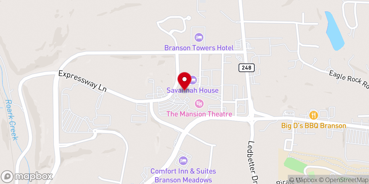 Map showing location of Shrine Of The Holy Spirit