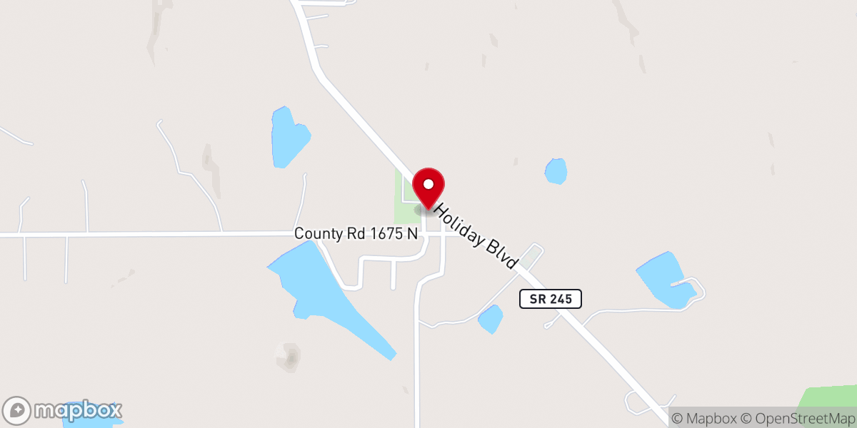 Map showing location of Santa Claus Church