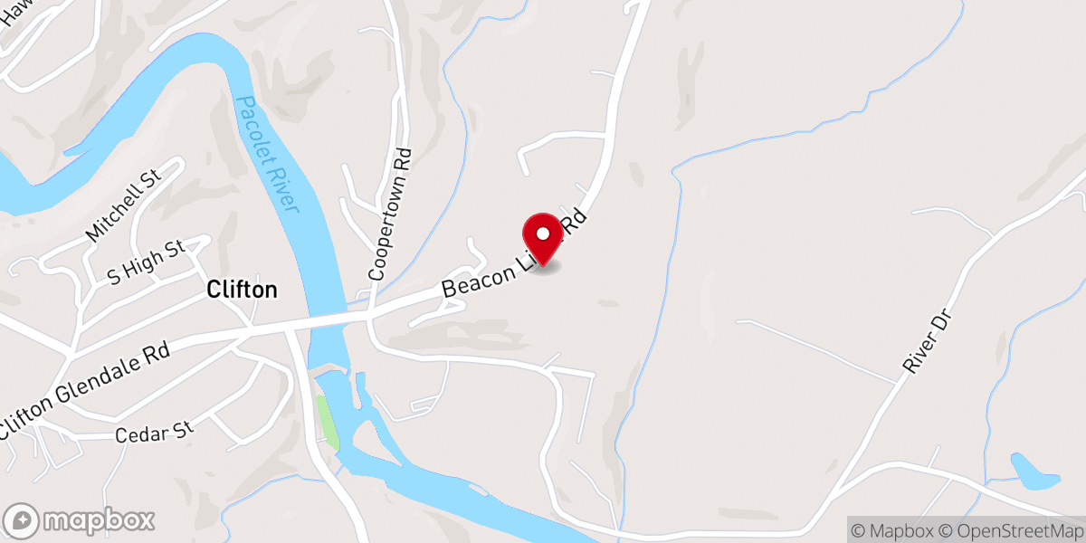 Map showing location of East Spartanburg Wesleyan Church