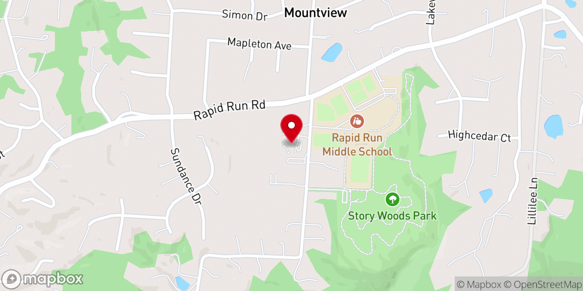 Map showing location of Saint Simon the Apostle Church