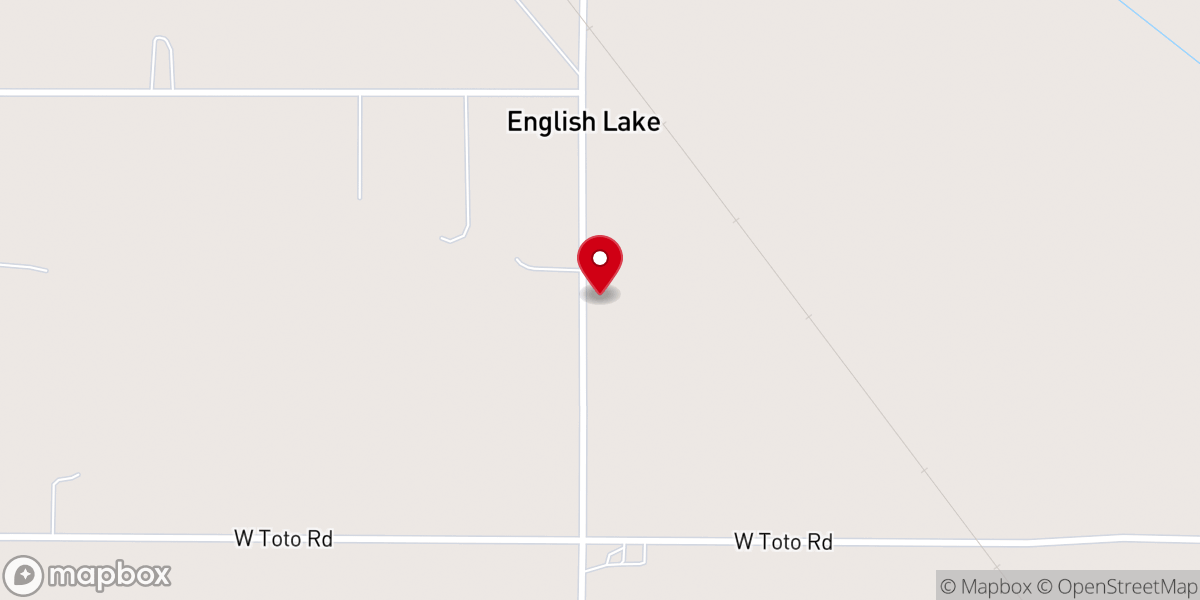 Map showing location of English Lake Church