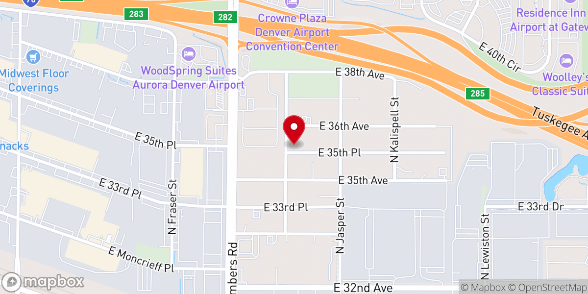 Map showing location of Khmer Christian Reformed Church