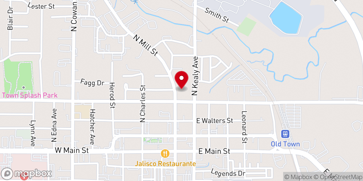 Map showing location of North Point Christian Church