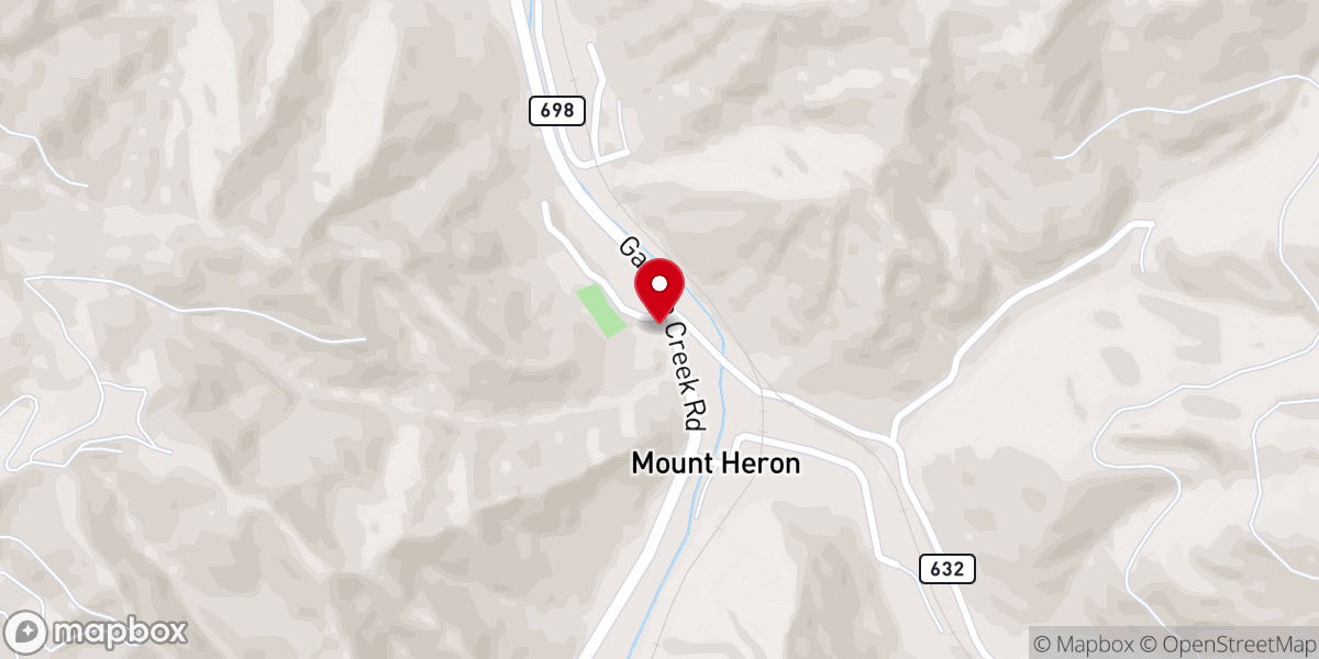 Map showing location of Garden Methodist Church