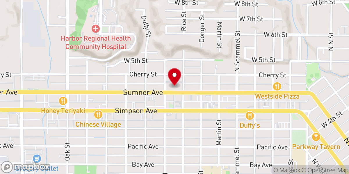 Map showing location of Dwelling Place, Aberdeen WA