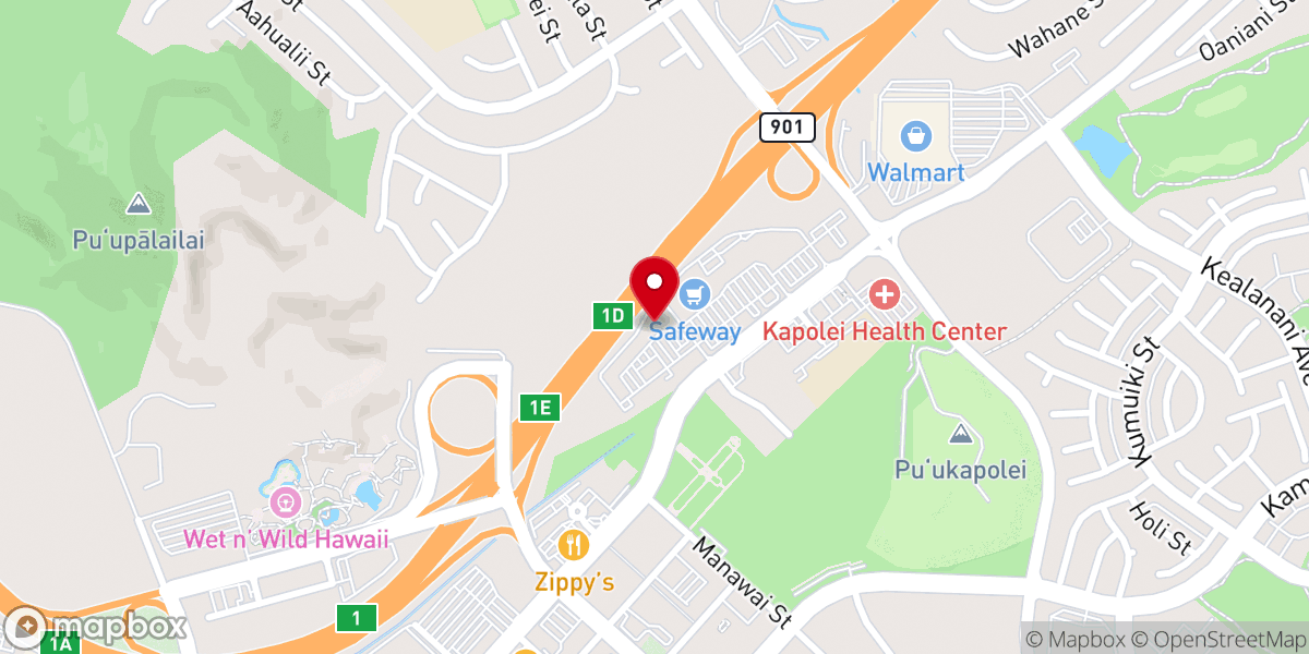 Map showing location of Harbor Church West Oahu