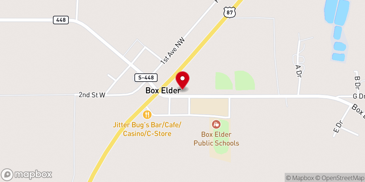 Map showing location of Saint Anthony Catholic Church