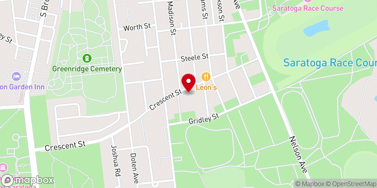 Map showing location of Dyer-Phelps AME Zion Church