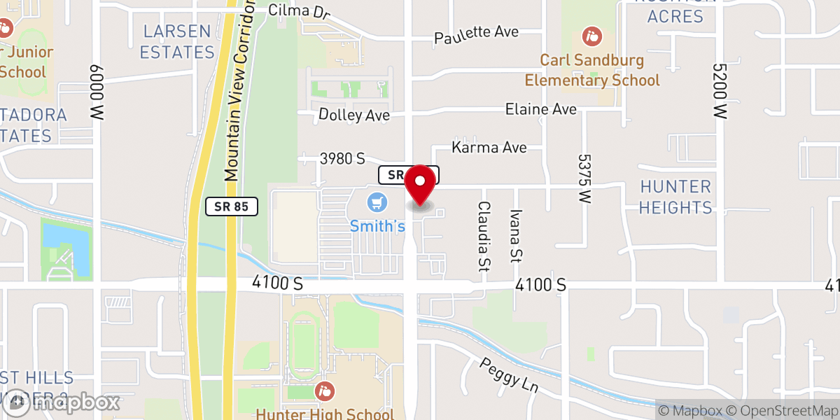 Map showing location of Community Christian Reformed Church