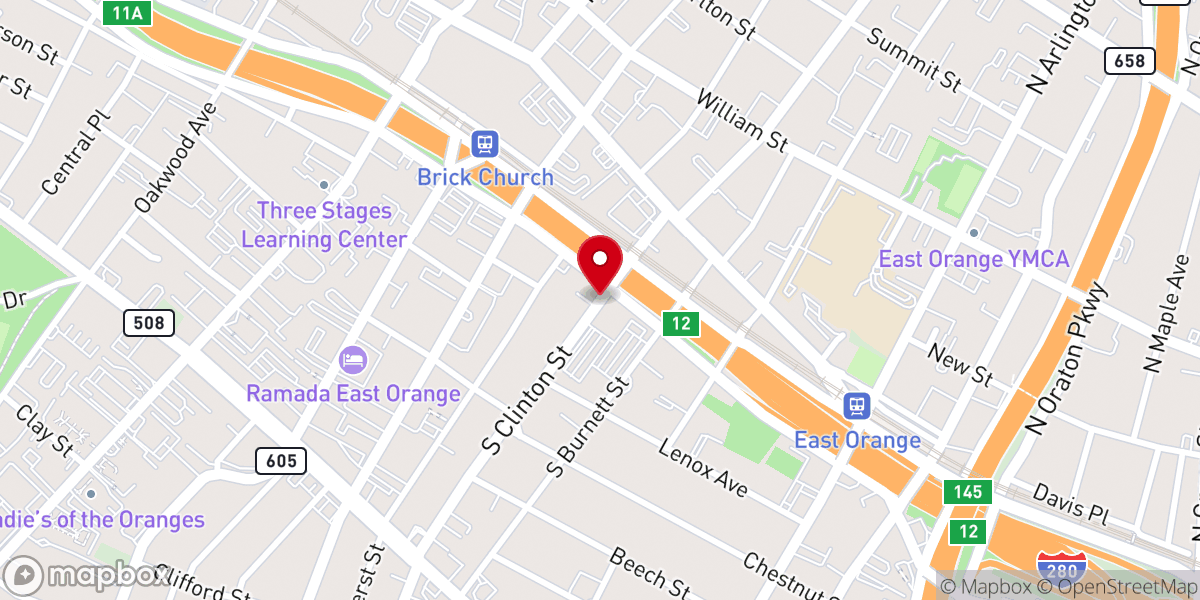 Map showing location of Faith Temple Baptist Church