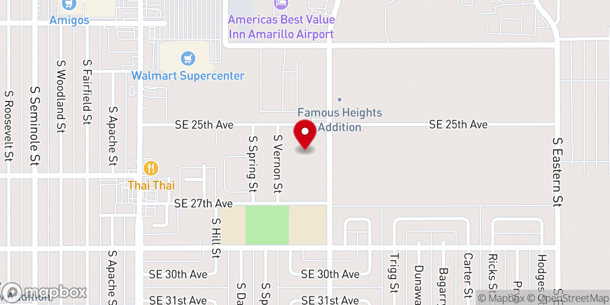 Map showing location of Blessed Sacrament Catholic Church