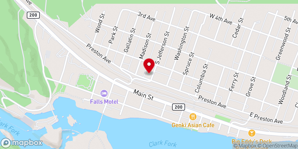 Map showing location of Community Congregational Church