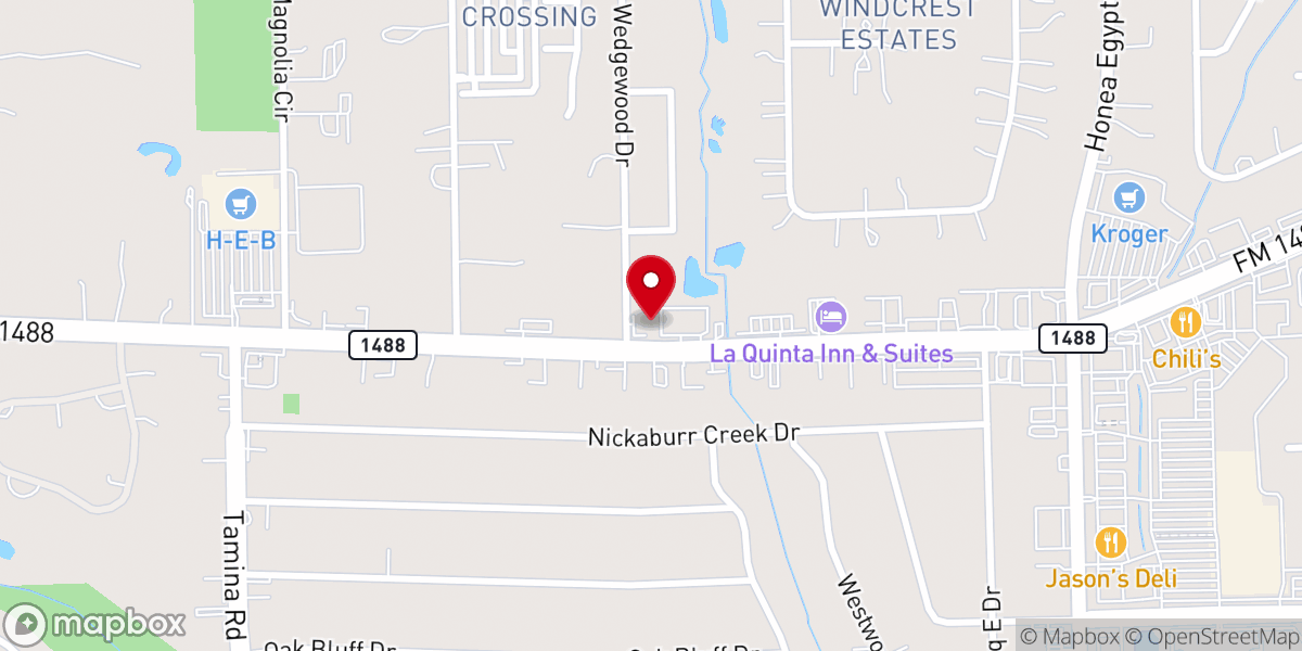 Map showing location of Koinonia Church