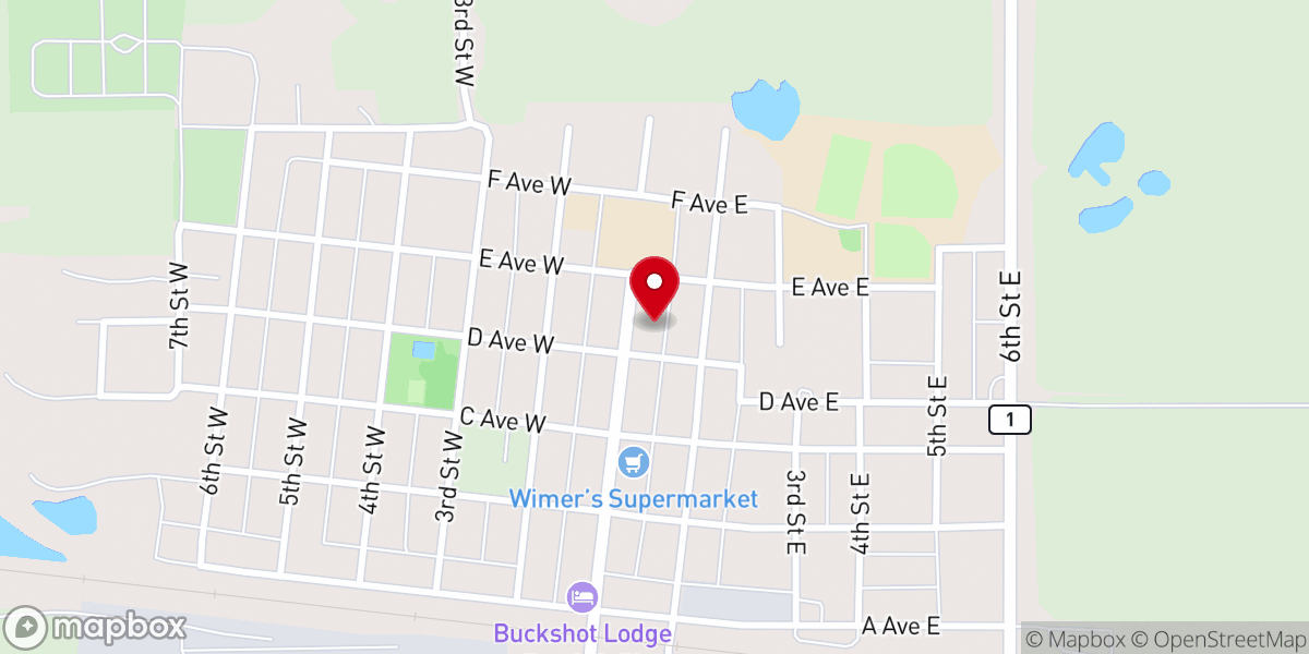 Map showing location of Saint Mary's Catholic Church