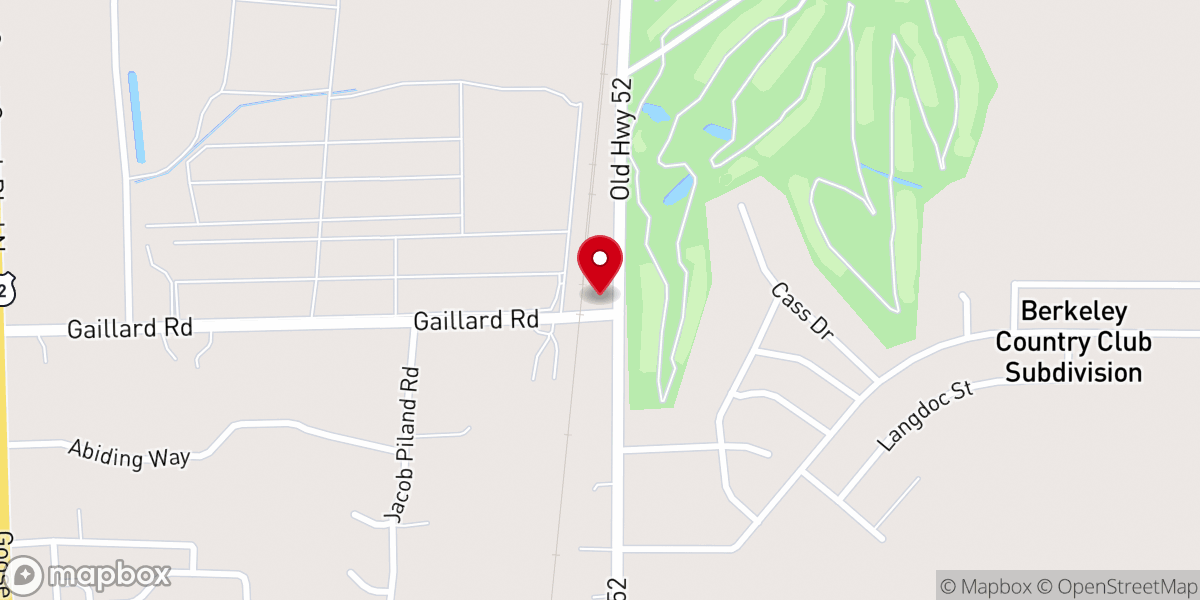 Map showing location of Bethlehem Reformed Episcopal