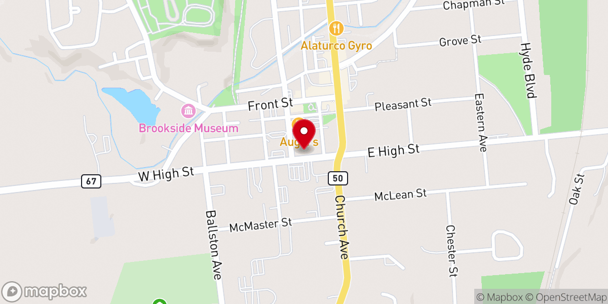 Map showing location of First Presbyterian Church of Ballston Spa