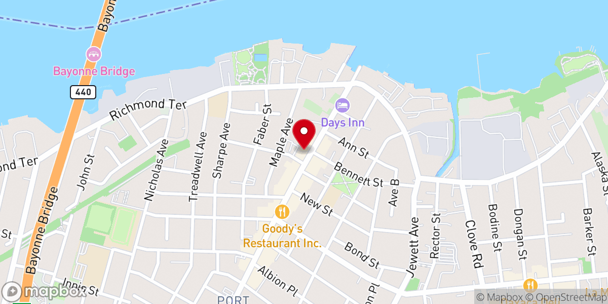 Map showing location of El Camino Staten Island