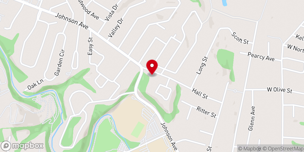 Map showing location of St. Barnabas Episcopal Chapel