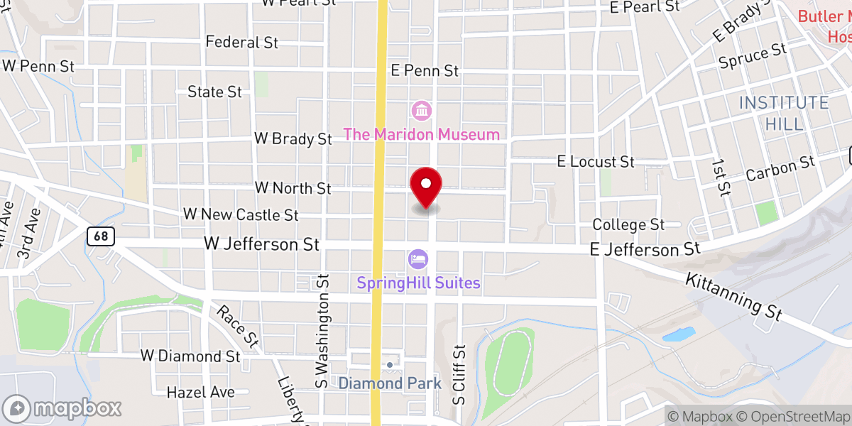 Map showing location of All Saints Parish - St. Paul Roman Catholic Church