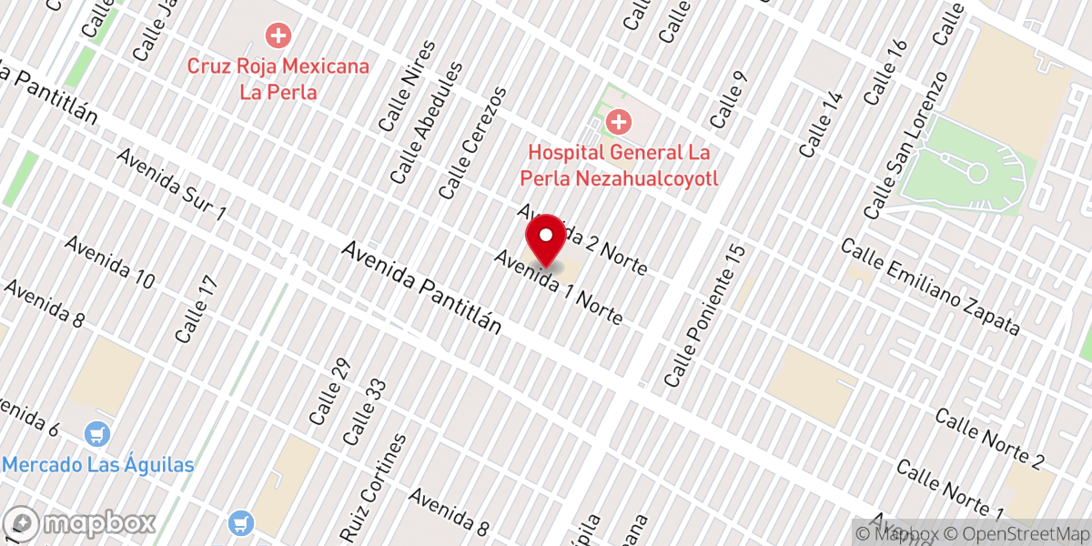 Map showing location of Capilla de la Divina Providencia