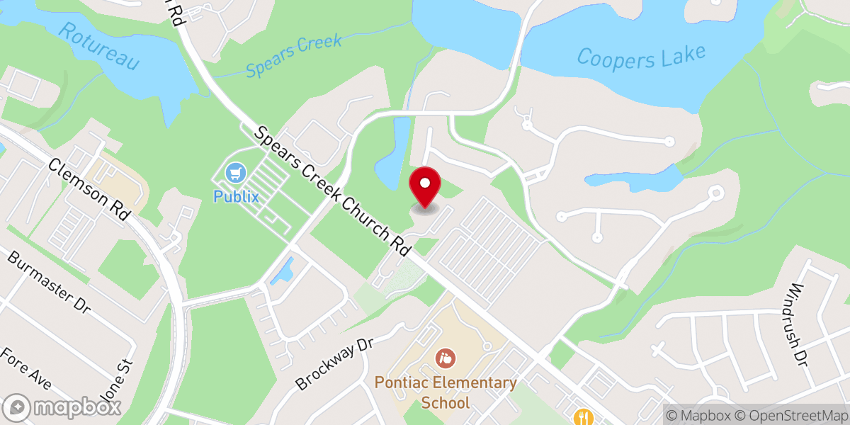Map showing location of Grace Presbyterian Church