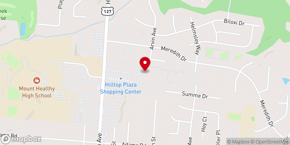 Map showing location of From the Heart Church Ministries of Cincinnati