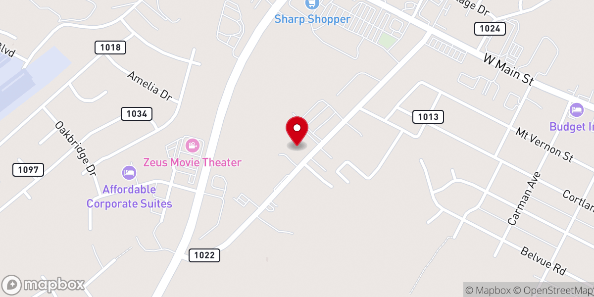 Map showing location of Waynesboro Church of Christ