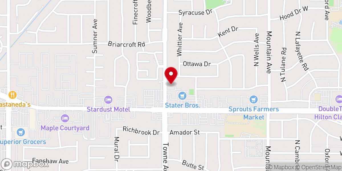 Map showing location of Solid Rock Church